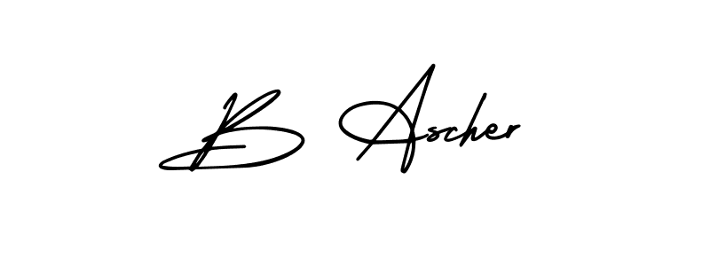 AmerikaSignatureDemo-Regular is a professional signature style that is perfect for those who want to add a touch of class to their signature. It is also a great choice for those who want to make their signature more unique. Get B Ascher name to fancy signature for free. B Ascher signature style 3 images and pictures png
