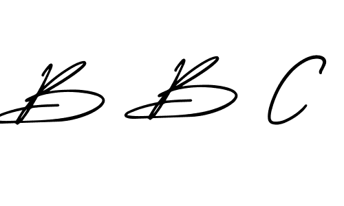 Design your own signature with our free online signature maker. With this signature software, you can create a handwritten (AmerikaSignatureDemo-Regular) signature for name B B C. B B C signature style 3 images and pictures png