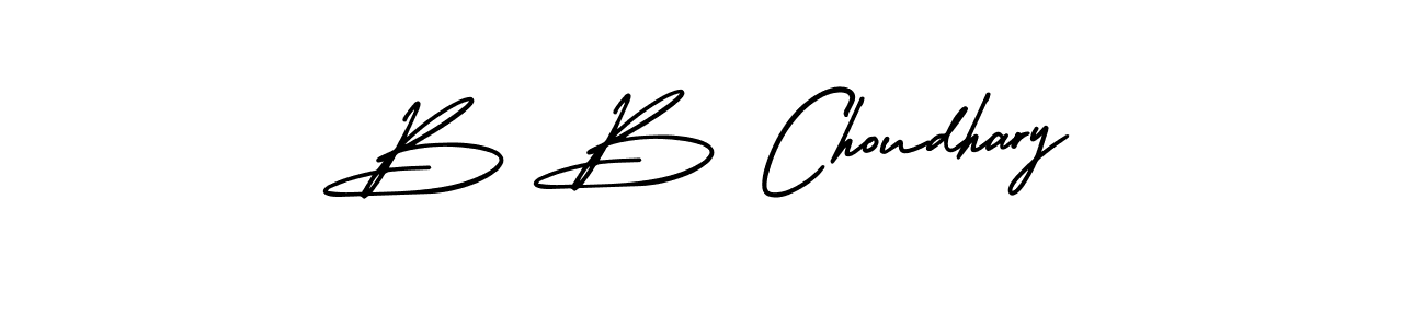 B B Choudhary stylish signature style. Best Handwritten Sign (AmerikaSignatureDemo-Regular) for my name. Handwritten Signature Collection Ideas for my name B B Choudhary. B B Choudhary signature style 3 images and pictures png