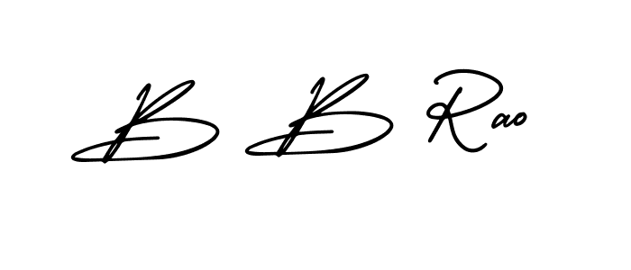 This is the best signature style for the B B Rao name. Also you like these signature font (AmerikaSignatureDemo-Regular). Mix name signature. B B Rao signature style 3 images and pictures png
