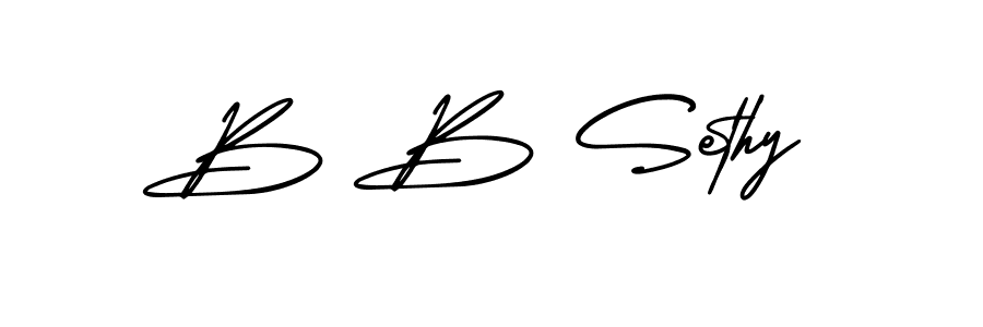 Use a signature maker to create a handwritten signature online. With this signature software, you can design (AmerikaSignatureDemo-Regular) your own signature for name B B Sethy. B B Sethy signature style 3 images and pictures png