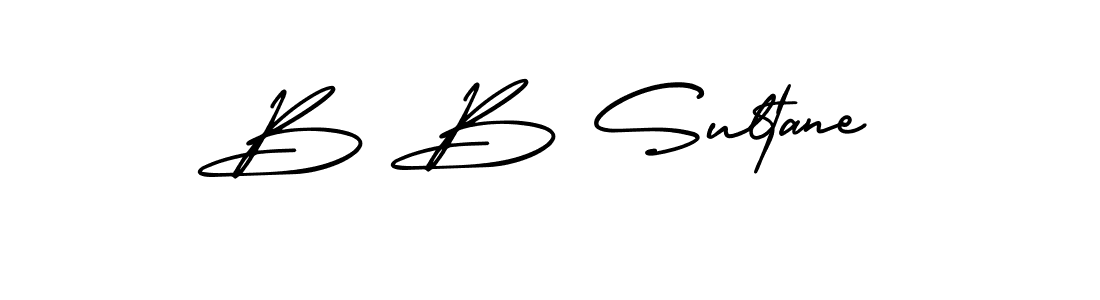 It looks lik you need a new signature style for name B B Sultane. Design unique handwritten (AmerikaSignatureDemo-Regular) signature with our free signature maker in just a few clicks. B B Sultane signature style 3 images and pictures png