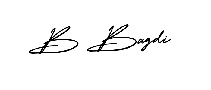 This is the best signature style for the B Bagdi name. Also you like these signature font (AmerikaSignatureDemo-Regular). Mix name signature. B Bagdi signature style 3 images and pictures png