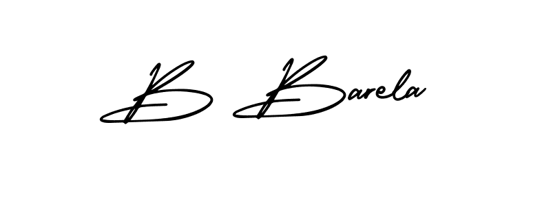 Best and Professional Signature Style for B Barela. AmerikaSignatureDemo-Regular Best Signature Style Collection. B Barela signature style 3 images and pictures png