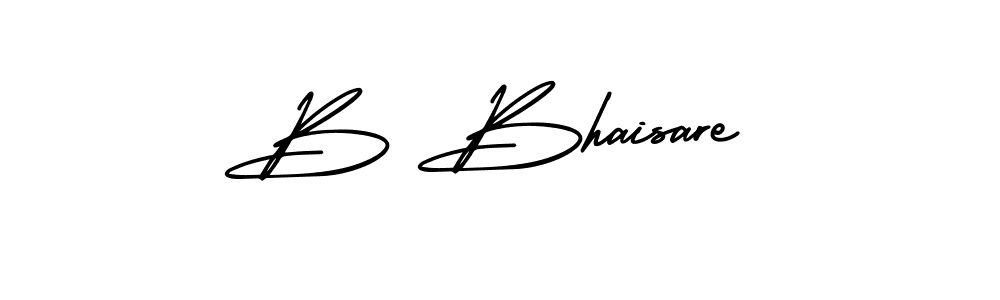 How to make B Bhaisare signature? AmerikaSignatureDemo-Regular is a professional autograph style. Create handwritten signature for B Bhaisare name. B Bhaisare signature style 3 images and pictures png