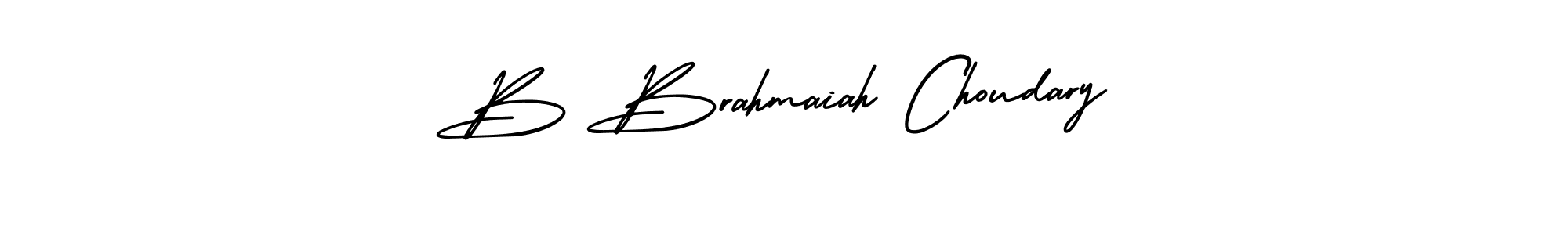 How to make B Brahmaiah Choudary signature? AmerikaSignatureDemo-Regular is a professional autograph style. Create handwritten signature for B Brahmaiah Choudary name. B Brahmaiah Choudary signature style 3 images and pictures png