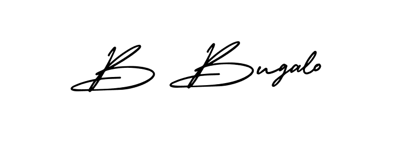 Also You can easily find your signature by using the search form. We will create B Bugalo name handwritten signature images for you free of cost using AmerikaSignatureDemo-Regular sign style. B Bugalo signature style 3 images and pictures png