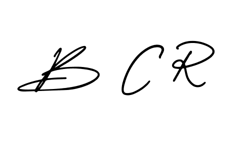 B C R stylish signature style. Best Handwritten Sign (AmerikaSignatureDemo-Regular) for my name. Handwritten Signature Collection Ideas for my name B C R. B C R signature style 3 images and pictures png