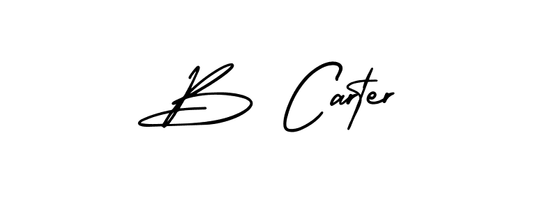 The best way (AmerikaSignatureDemo-Regular) to make a short signature is to pick only two or three words in your name. The name B Carter include a total of six letters. For converting this name. B Carter signature style 3 images and pictures png