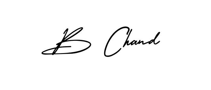 Design your own signature with our free online signature maker. With this signature software, you can create a handwritten (AmerikaSignatureDemo-Regular) signature for name B Chand. B Chand signature style 3 images and pictures png