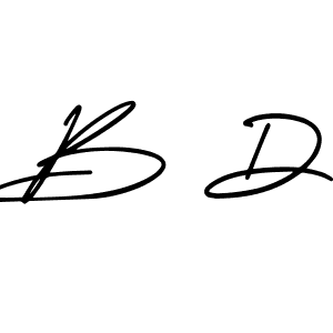 You should practise on your own different ways (AmerikaSignatureDemo-Regular) to write your name (B D) in signature. don't let someone else do it for you. B D signature style 3 images and pictures png