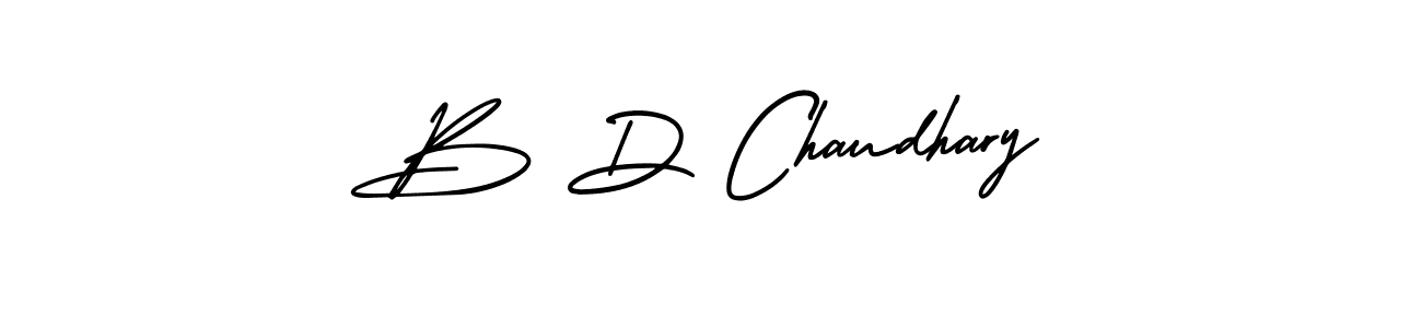 Create a beautiful signature design for name B D Chaudhary. With this signature (AmerikaSignatureDemo-Regular) fonts, you can make a handwritten signature for free. B D Chaudhary signature style 3 images and pictures png