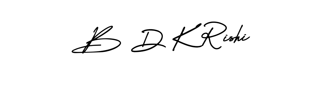 Create a beautiful signature design for name B D K Rishi. With this signature (AmerikaSignatureDemo-Regular) fonts, you can make a handwritten signature for free. B D K Rishi signature style 3 images and pictures png