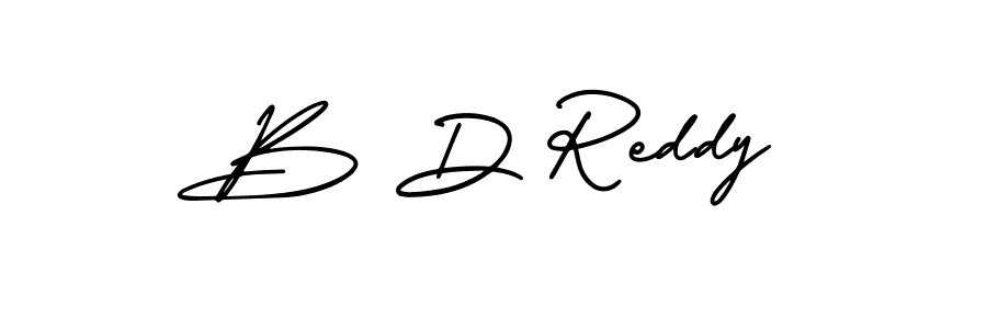 Create a beautiful signature design for name B D Reddy. With this signature (AmerikaSignatureDemo-Regular) fonts, you can make a handwritten signature for free. B D Reddy signature style 3 images and pictures png