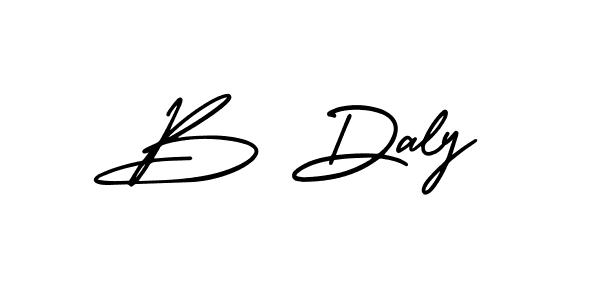 How to make B Daly signature? AmerikaSignatureDemo-Regular is a professional autograph style. Create handwritten signature for B Daly name. B Daly signature style 3 images and pictures png