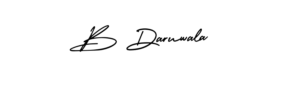 Use a signature maker to create a handwritten signature online. With this signature software, you can design (AmerikaSignatureDemo-Regular) your own signature for name B Daruwala. B Daruwala signature style 3 images and pictures png
