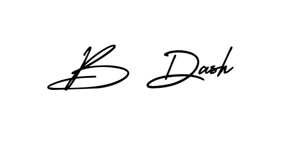 How to make B Dash name signature. Use AmerikaSignatureDemo-Regular style for creating short signs online. This is the latest handwritten sign. B Dash signature style 3 images and pictures png