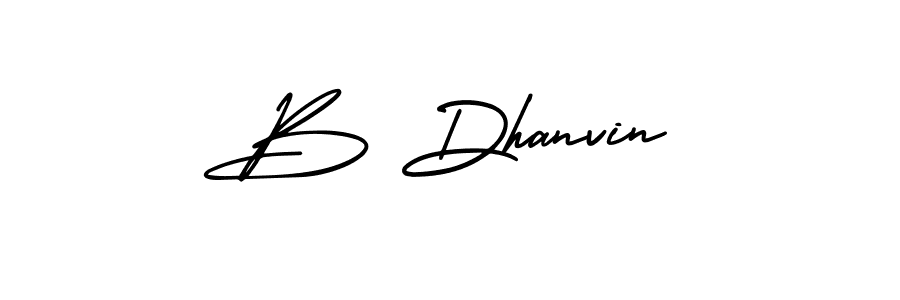 Best and Professional Signature Style for B Dhanvin. AmerikaSignatureDemo-Regular Best Signature Style Collection. B Dhanvin signature style 3 images and pictures png