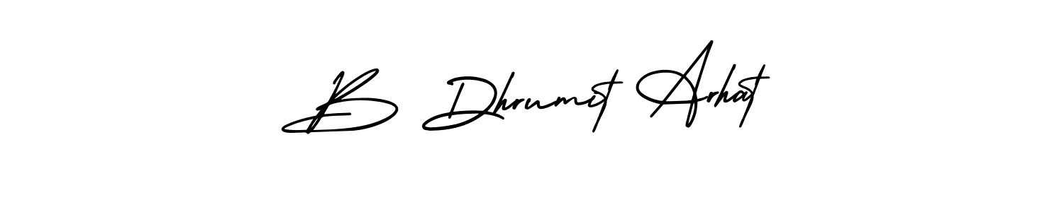 Best and Professional Signature Style for B Dhrumit Arhat. AmerikaSignatureDemo-Regular Best Signature Style Collection. B Dhrumit Arhat signature style 3 images and pictures png