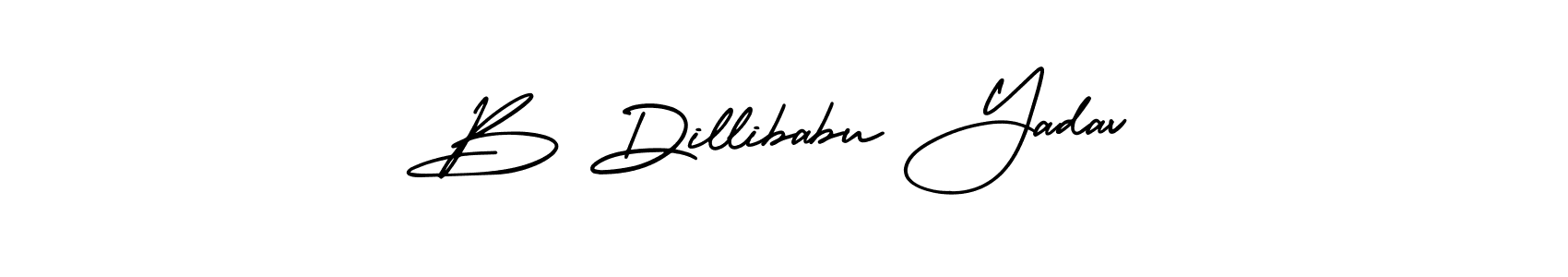 How to make B Dillibabu Yadav name signature. Use AmerikaSignatureDemo-Regular style for creating short signs online. This is the latest handwritten sign. B Dillibabu Yadav signature style 3 images and pictures png