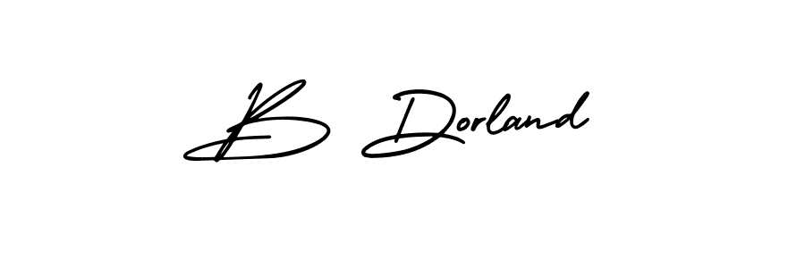 How to make B Dorland signature? AmerikaSignatureDemo-Regular is a professional autograph style. Create handwritten signature for B Dorland name. B Dorland signature style 3 images and pictures png
