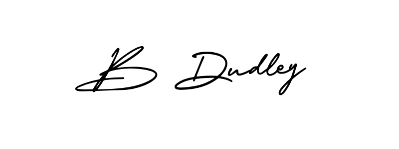 You should practise on your own different ways (AmerikaSignatureDemo-Regular) to write your name (B Dudley) in signature. don't let someone else do it for you. B Dudley signature style 3 images and pictures png