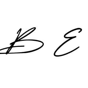 Create a beautiful signature design for name B E. With this signature (AmerikaSignatureDemo-Regular) fonts, you can make a handwritten signature for free. B E signature style 3 images and pictures png