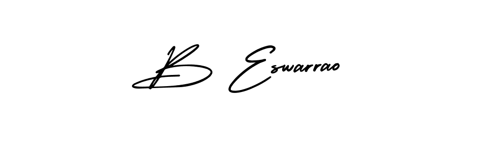 Similarly AmerikaSignatureDemo-Regular is the best handwritten signature design. Signature creator online .You can use it as an online autograph creator for name B Eswarrao. B Eswarrao signature style 3 images and pictures png