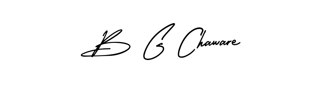 Design your own signature with our free online signature maker. With this signature software, you can create a handwritten (AmerikaSignatureDemo-Regular) signature for name B G Chaware. B G Chaware signature style 3 images and pictures png
