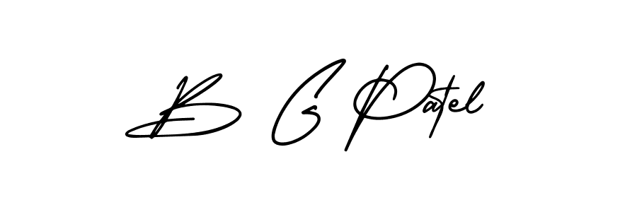 if you are searching for the best signature style for your name B G Patel. so please give up your signature search. here we have designed multiple signature styles  using AmerikaSignatureDemo-Regular. B G Patel signature style 3 images and pictures png