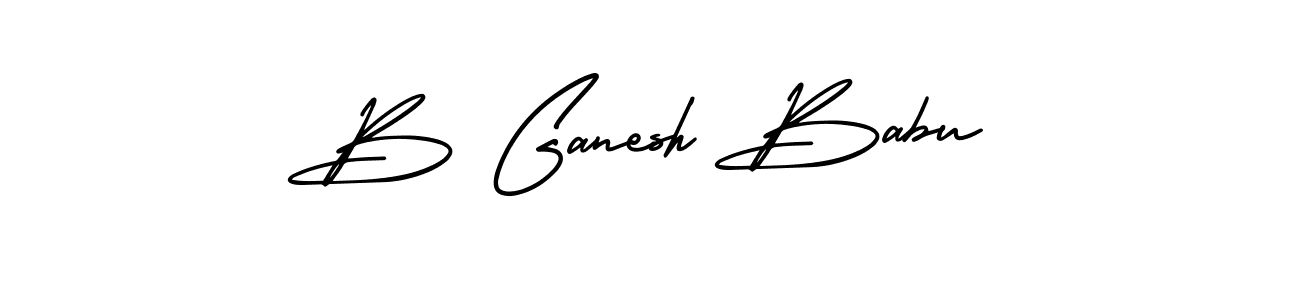 Design your own signature with our free online signature maker. With this signature software, you can create a handwritten (AmerikaSignatureDemo-Regular) signature for name B Ganesh Babu. B Ganesh Babu signature style 3 images and pictures png
