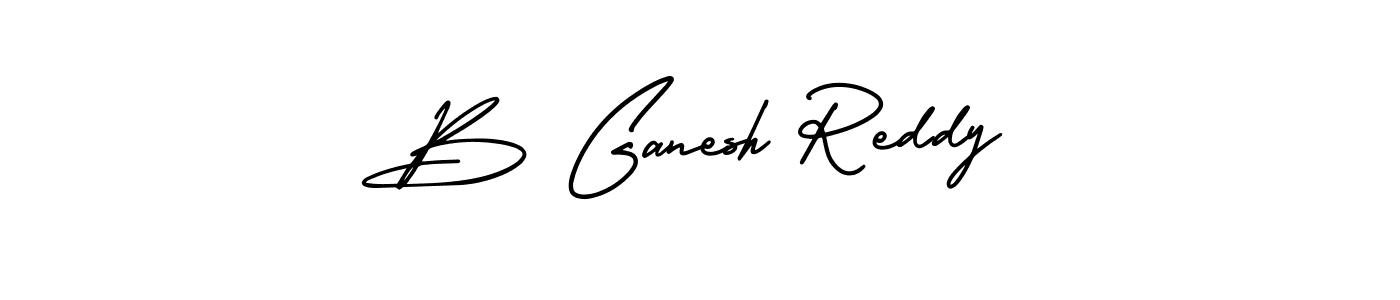How to make B Ganesh Reddy name signature. Use AmerikaSignatureDemo-Regular style for creating short signs online. This is the latest handwritten sign. B Ganesh Reddy signature style 3 images and pictures png