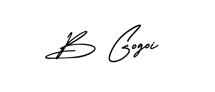 It looks lik you need a new signature style for name B Gogoi. Design unique handwritten (AmerikaSignatureDemo-Regular) signature with our free signature maker in just a few clicks. B Gogoi signature style 3 images and pictures png