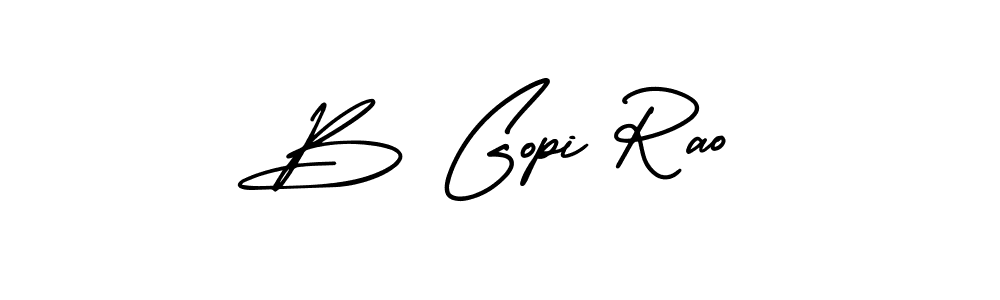 It looks lik you need a new signature style for name B Gopi Rao. Design unique handwritten (AmerikaSignatureDemo-Regular) signature with our free signature maker in just a few clicks. B Gopi Rao signature style 3 images and pictures png