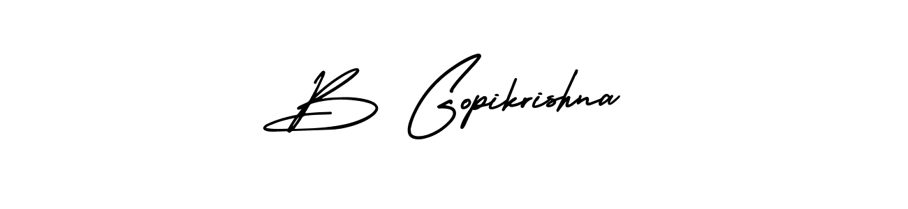 Also You can easily find your signature by using the search form. We will create B Gopikrishna name handwritten signature images for you free of cost using AmerikaSignatureDemo-Regular sign style. B Gopikrishna signature style 3 images and pictures png