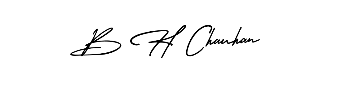 Make a beautiful signature design for name B H Chauhan. Use this online signature maker to create a handwritten signature for free. B H Chauhan signature style 3 images and pictures png