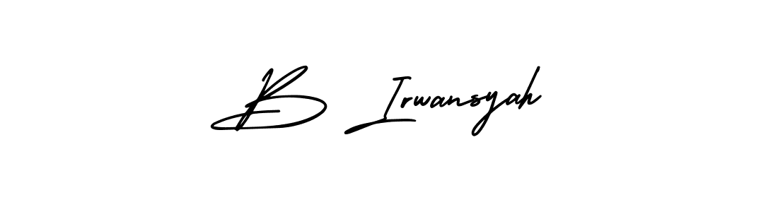 How to Draw B Irwansyah signature style? AmerikaSignatureDemo-Regular is a latest design signature styles for name B Irwansyah. B Irwansyah signature style 3 images and pictures png