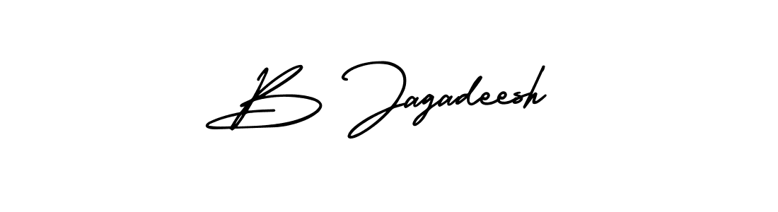 AmerikaSignatureDemo-Regular is a professional signature style that is perfect for those who want to add a touch of class to their signature. It is also a great choice for those who want to make their signature more unique. Get B Jagadeesh name to fancy signature for free. B Jagadeesh signature style 3 images and pictures png