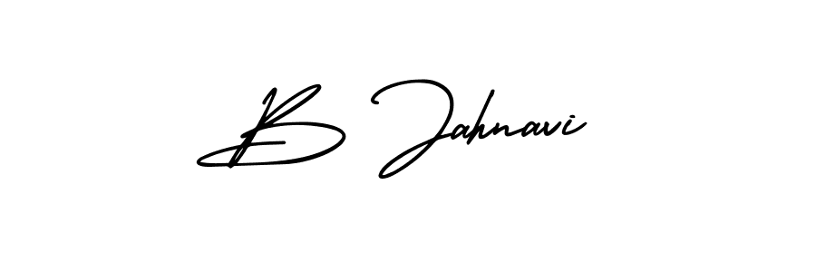 It looks lik you need a new signature style for name B Jahnavi. Design unique handwritten (AmerikaSignatureDemo-Regular) signature with our free signature maker in just a few clicks. B Jahnavi signature style 3 images and pictures png