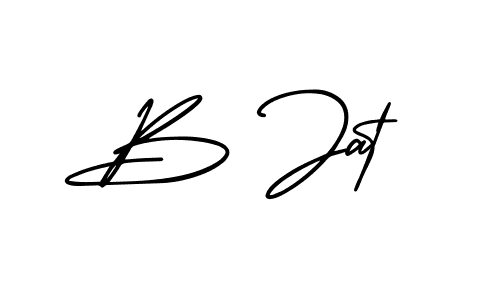 Best and Professional Signature Style for B Jat. AmerikaSignatureDemo-Regular Best Signature Style Collection. B Jat signature style 3 images and pictures png