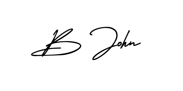 It looks lik you need a new signature style for name B John. Design unique handwritten (AmerikaSignatureDemo-Regular) signature with our free signature maker in just a few clicks. B John signature style 3 images and pictures png