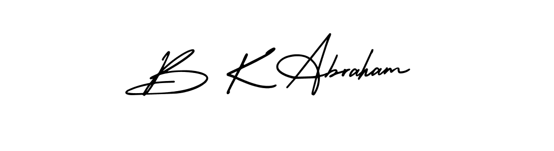 Also we have B K Abraham name is the best signature style. Create professional handwritten signature collection using AmerikaSignatureDemo-Regular autograph style. B K Abraham signature style 3 images and pictures png