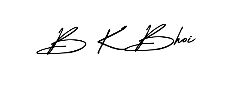 Also we have B K Bhoi name is the best signature style. Create professional handwritten signature collection using AmerikaSignatureDemo-Regular autograph style. B K Bhoi signature style 3 images and pictures png