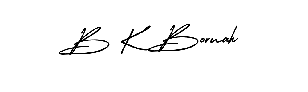 How to make B K Boruah signature? AmerikaSignatureDemo-Regular is a professional autograph style. Create handwritten signature for B K Boruah name. B K Boruah signature style 3 images and pictures png