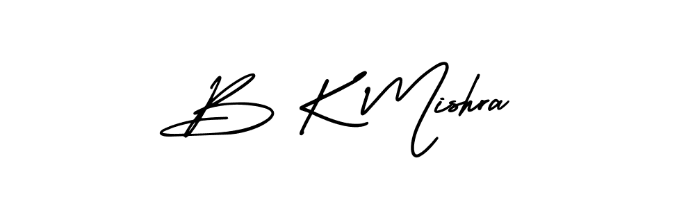 AmerikaSignatureDemo-Regular is a professional signature style that is perfect for those who want to add a touch of class to their signature. It is also a great choice for those who want to make their signature more unique. Get B K Mishra name to fancy signature for free. B K Mishra signature style 3 images and pictures png