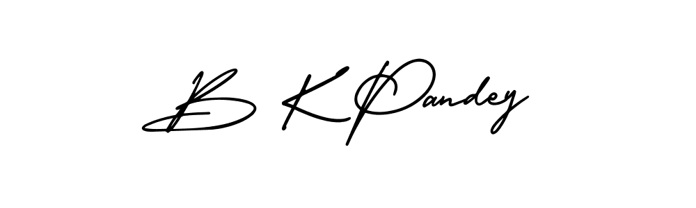 Create a beautiful signature design for name B K Pandey. With this signature (AmerikaSignatureDemo-Regular) fonts, you can make a handwritten signature for free. B K Pandey signature style 3 images and pictures png