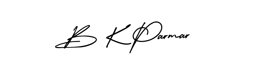 How to Draw B K Parmar signature style? AmerikaSignatureDemo-Regular is a latest design signature styles for name B K Parmar. B K Parmar signature style 3 images and pictures png