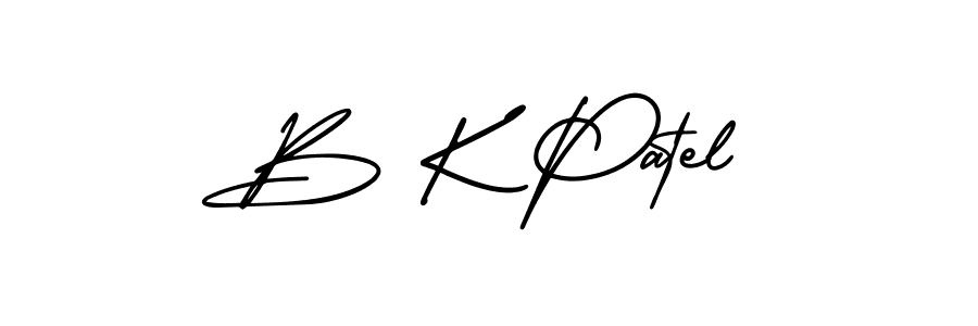 It looks lik you need a new signature style for name B K Patel. Design unique handwritten (AmerikaSignatureDemo-Regular) signature with our free signature maker in just a few clicks. B K Patel signature style 3 images and pictures png