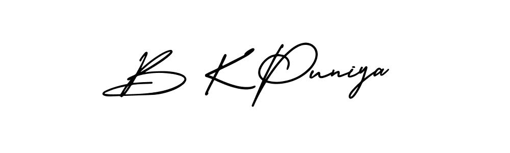 Also we have B K Puniya name is the best signature style. Create professional handwritten signature collection using AmerikaSignatureDemo-Regular autograph style. B K Puniya signature style 3 images and pictures png