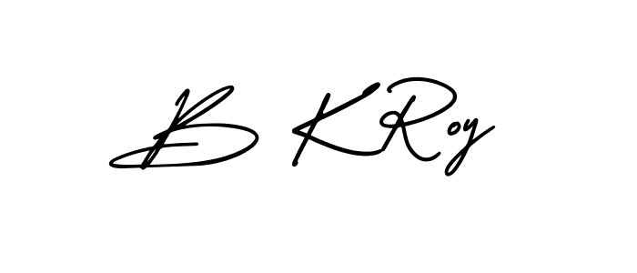 This is the best signature style for the B K Roy name. Also you like these signature font (AmerikaSignatureDemo-Regular). Mix name signature. B K Roy signature style 3 images and pictures png